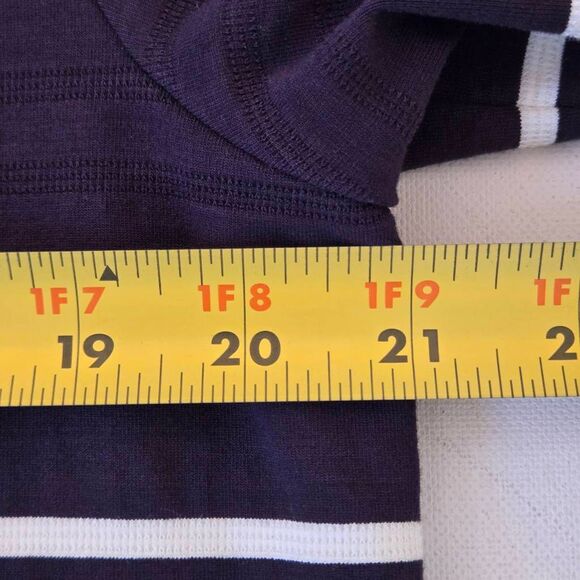 J. Jill Wearever Womens Striped Open Cardigan Jacket Black White Medium Petite - Picture 5 of 7